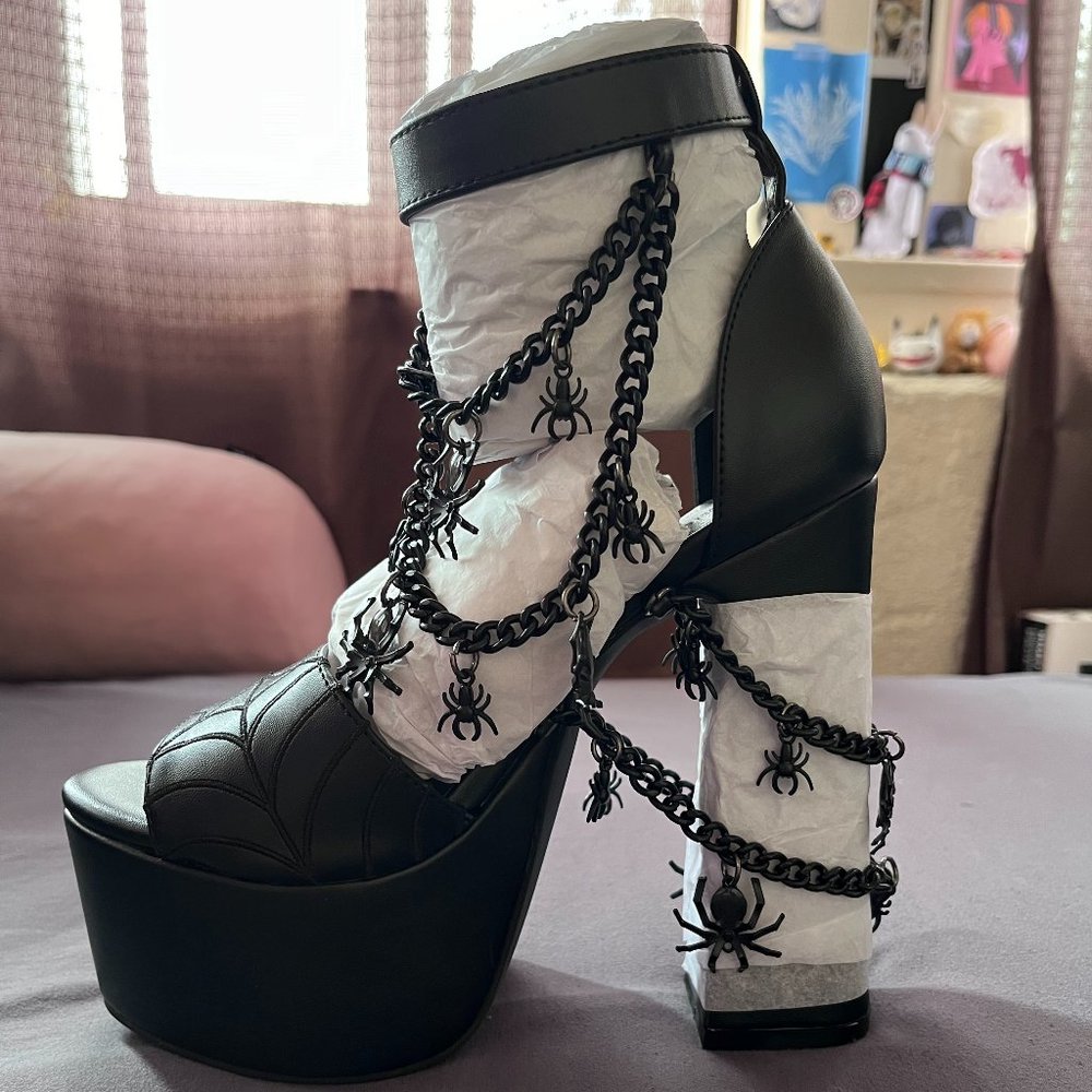 Creepy Crawler Platform Heels